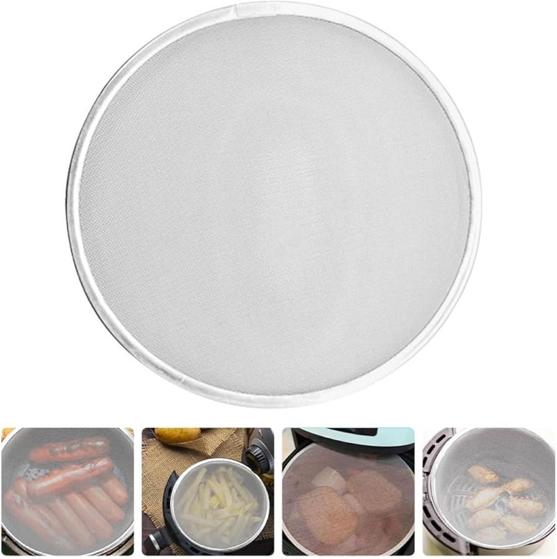 Stainless Steel Grease Splatter Screen For Air Fryer Anti Oil Mesh Cover Prevents Hot Oil Splash - Image 2